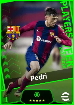 Pedri eFootball 2026 player card, 96 OVR CMF