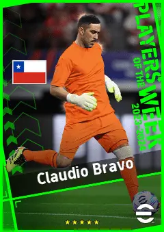 Claudio Bravo eFootball 2026 player card, 92 OVR GK