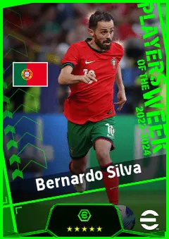 Bernardo Silva eFootball 2026 player card, 95 OVR RMF