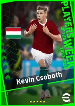 Kevin Csoboth eFootball 2026 player card, 91 OVR RMF