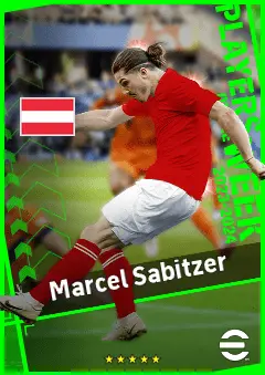 Marcel Sabitzer eFootball 2026 player card, 92 OVR AMF