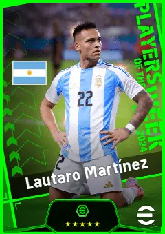 Lautaro Martínez eFootball 2026 player card, 96 OVR CF