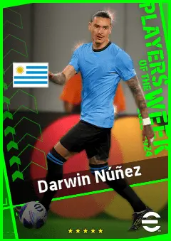 Darwin Núñez eFootball 2026 player card, 94 OVR CF
