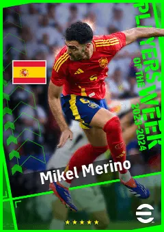 Mikel Merino eFootball 2026 player card, 94 OVR CMF