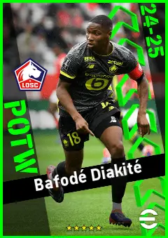 Bafodé Diakité eFootball 2026 player card, 92 OVR CB