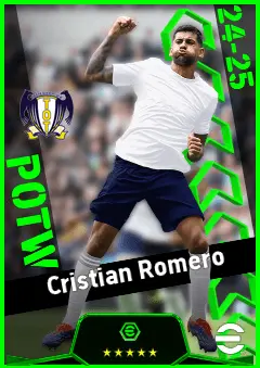 Cristian Romero eFootball 2026 player card, 94 OVR CB