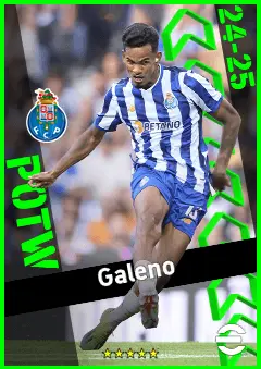 Galeno eFootball 2026 player card, 92 OVR LB