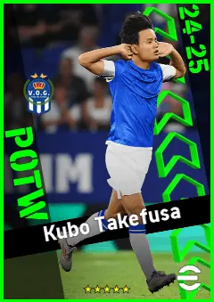 Kubo Takefusa eFootball 2026 player card, 93 OVR RMF