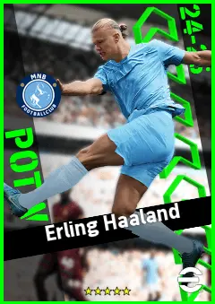 Erling Haaland eFootball 2026 player card, 97 OVR CF