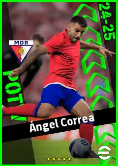 Ángel Correa eFootball 2026 player card, 93 OVR CF