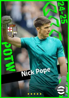 Nick Pope eFootball 2026 player card, 93 OVR GK