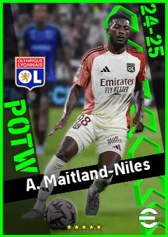 A. Maitland-Niles eFootball 2026 player card, 90 OVR RB