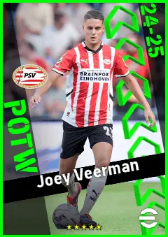 Joey Veerman eFootball 2026 player card, 93 OVR CMF