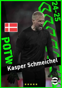 Kasper Schmeichel eFootball 2026 player card, 93 OVR GK