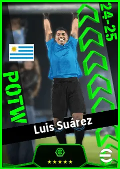 Luis Suárez eFootball 2026 player card, 93 OVR CF