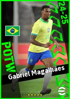 Gabriel Magalhães eFootball 2026 player card, 94 OVR CB
