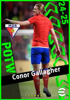 Conor Gallagher eFootball 2026 player card, 93 OVR CMF