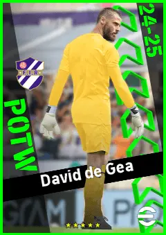 David de Gea eFootball 2026 player card, 93 OVR GK