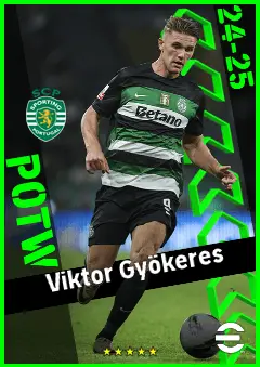 Viktor Gyökeres eFootball 2026 player card, 93 OVR CF