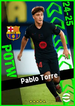Pablo Torre eFootball 2026 player card, 92 OVR CMF