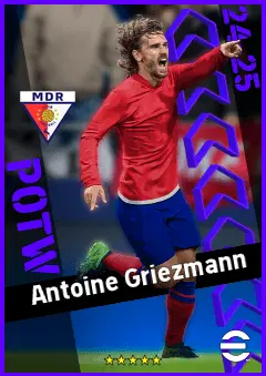 Antoine Griezmann eFootball 2026 player card, 95 OVR AMF
