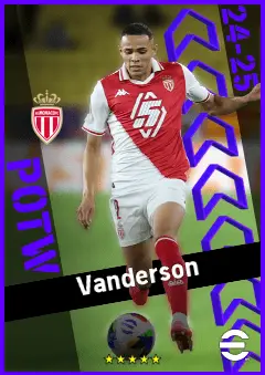 Vanderson eFootball 2026 player card, 93 OVR LB