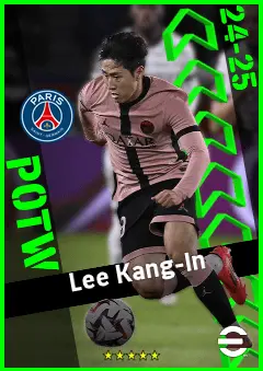 Lee Kang-In eFootball 2026 player card, 93 OVR CF