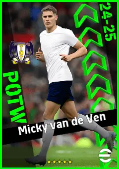 Micky van de Ven eFootball 2026 player card, 94 OVR CB
