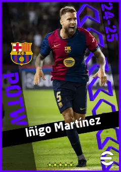 Iñigo Martínez eFootball 2026 player card, 93 OVR CB
