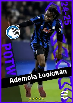 Ademola Lookman eFootball 2026 player card, 93 OVR CF
