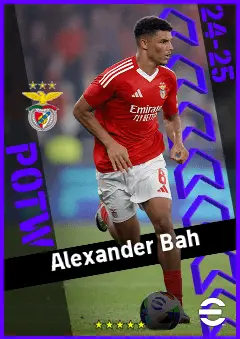 Alexander Bah eFootball 2026 player card, 92 OVR RB