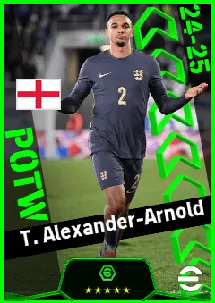 T. Alexander-Arnold eFootball 2026 player card, 95 OVR LB