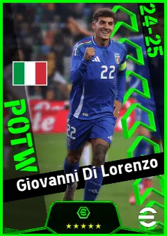 Giovanni Di Lorenzo eFootball 2026 player card, 93 OVR CB