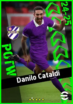 Danilo Cataldi eFootball 2026 player card, 92 OVR CMF