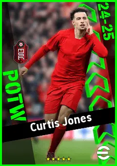 Curtis Jones eFootball 2026 player card, 93 OVR CMF