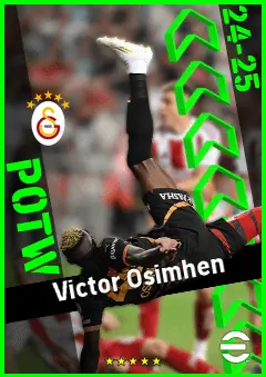 Victor Osimhen eFootball 2026 player card, 95 OVR CF
