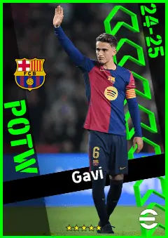 Gavi eFootball 2026 player card, 94 OVR CMF
