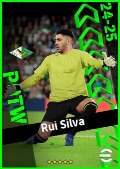 Rui Silva eFootball 2026 player card, 92 OVR GK