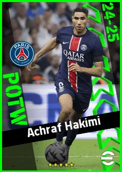 Achraf Hakimi eFootball 2026 player card, 95 OVR RB