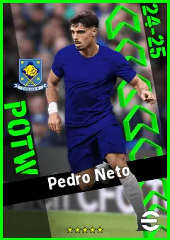 Pedro Neto eFootball 2026 player card, 94 OVR LWF