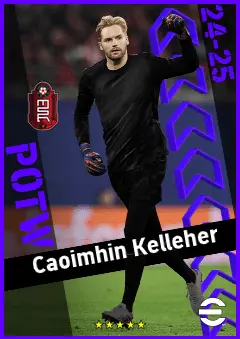 Caoimhin Kelleher eFootball 2026 player card, 91 OVR GK