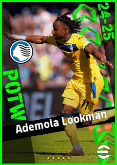 Ademola Lookman eFootball 2026 player card, 93 OVR SS