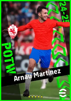 Arnau Martínez eFootball 2026 player card, 93 OVR RB