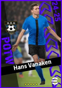 Hans Vanaken eFootball 2026 player card, 93 OVR AMF
