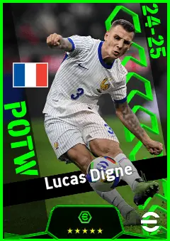 Lucas Digne eFootball 2026 player card, 92 OVR LB