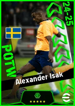 Alexander Isak eFootball 2026 player card, 94 OVR CF