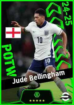 Jude Bellingham eFootball 2026 player card, 97 OVR AMF