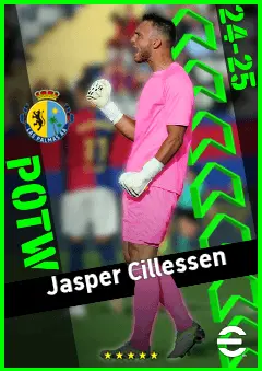 Jasper Cillessen eFootball 2026 player card, 92 OVR GK