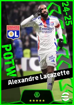 Alexandre Lacazette eFootball 2026 player card, 93 OVR CF