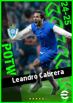 Leandro Cabrera eFootball 2026 player card, 92 OVR CB